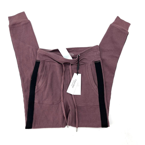 Calvin Klein Sweatpants, Joggers Waffle Weave Purple Size XS NWT - Picture 3 of 3